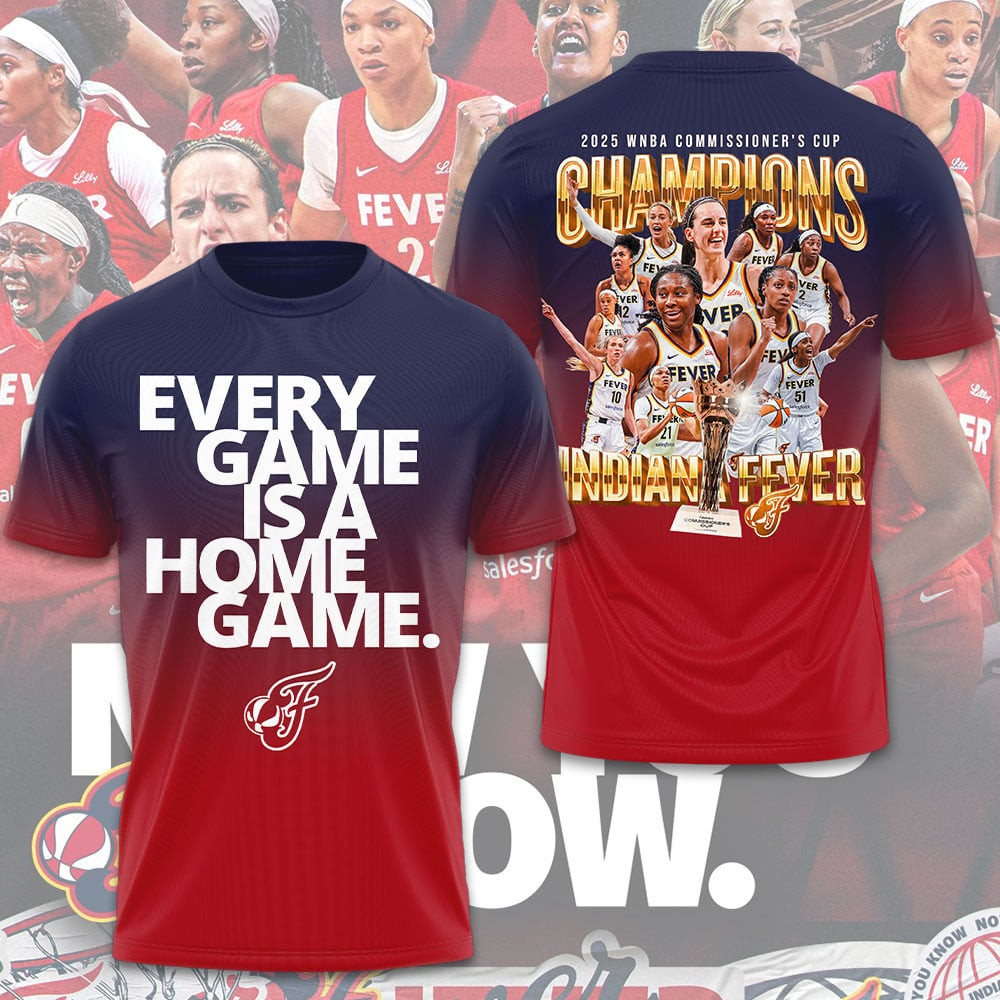 Indiana Fever 2025 Wnba Commissioners Cup Champions Tshirt Gift For Basketball Lovers