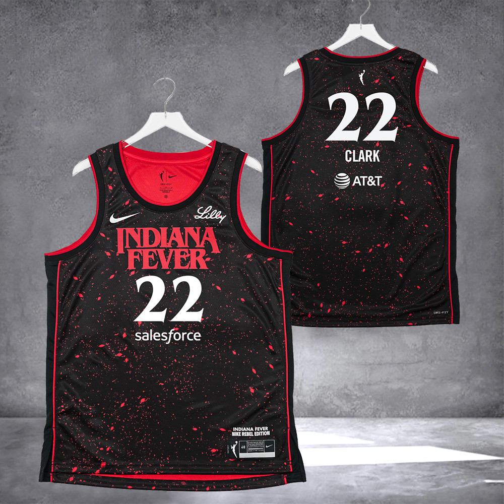 Indiana Fever 22 Caitlin Clark Stranger Things Rebel Swingman Jersey Basketball Fan Gift Ideas