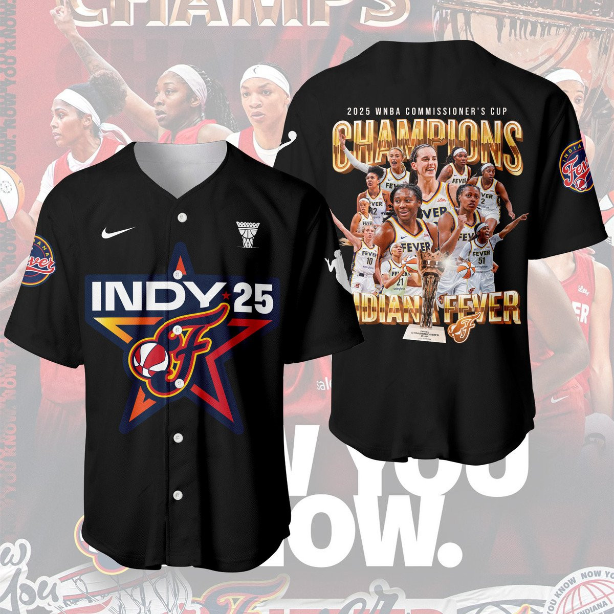 Indiana Fever Baseball Jersey Merch Gift For Collectors