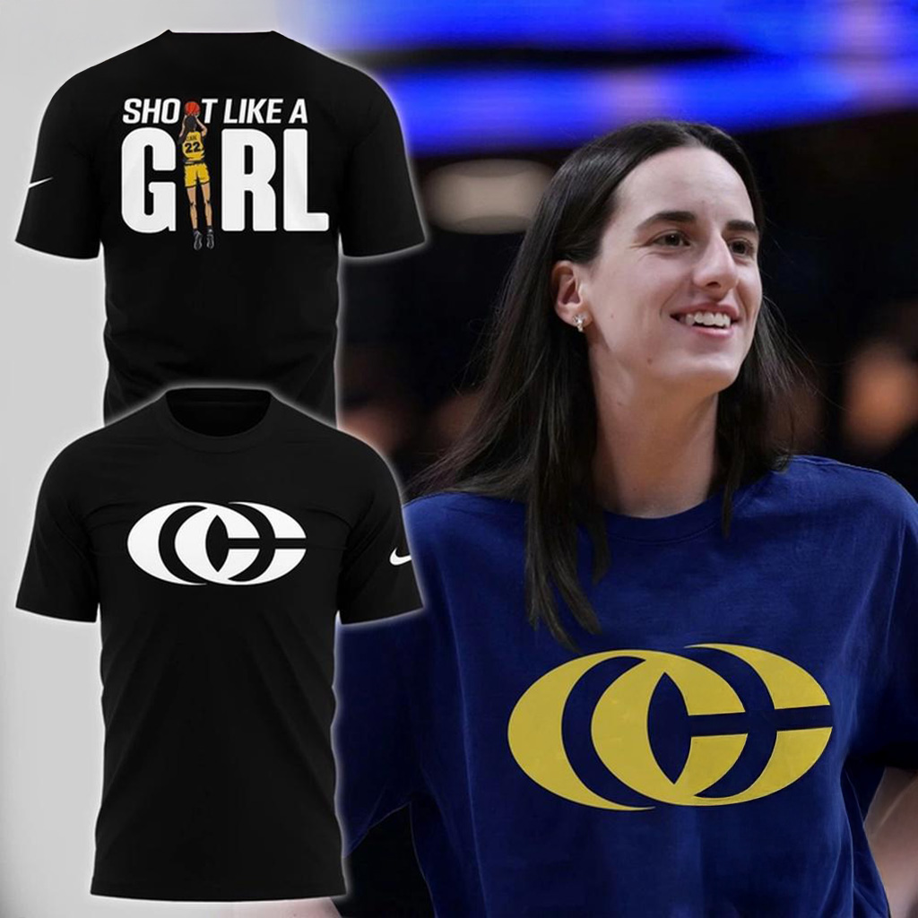 Indiana Fever Caitlin Clark Shoot Like A Girl Black Shirt Best Gifts For Basketball Lovers