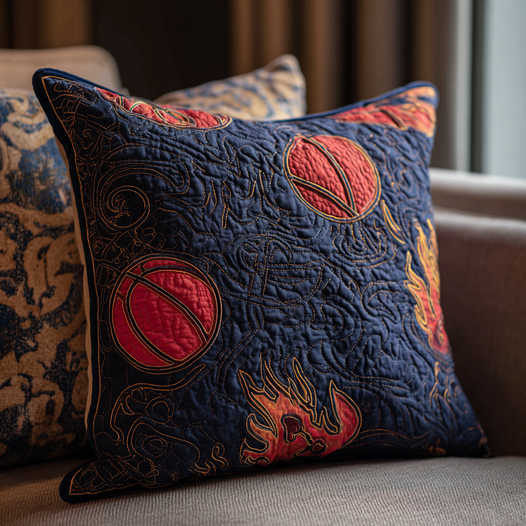 Indiana Fever Quilted Pillow Case Basketball Cushion Cover Fan Gift Merch