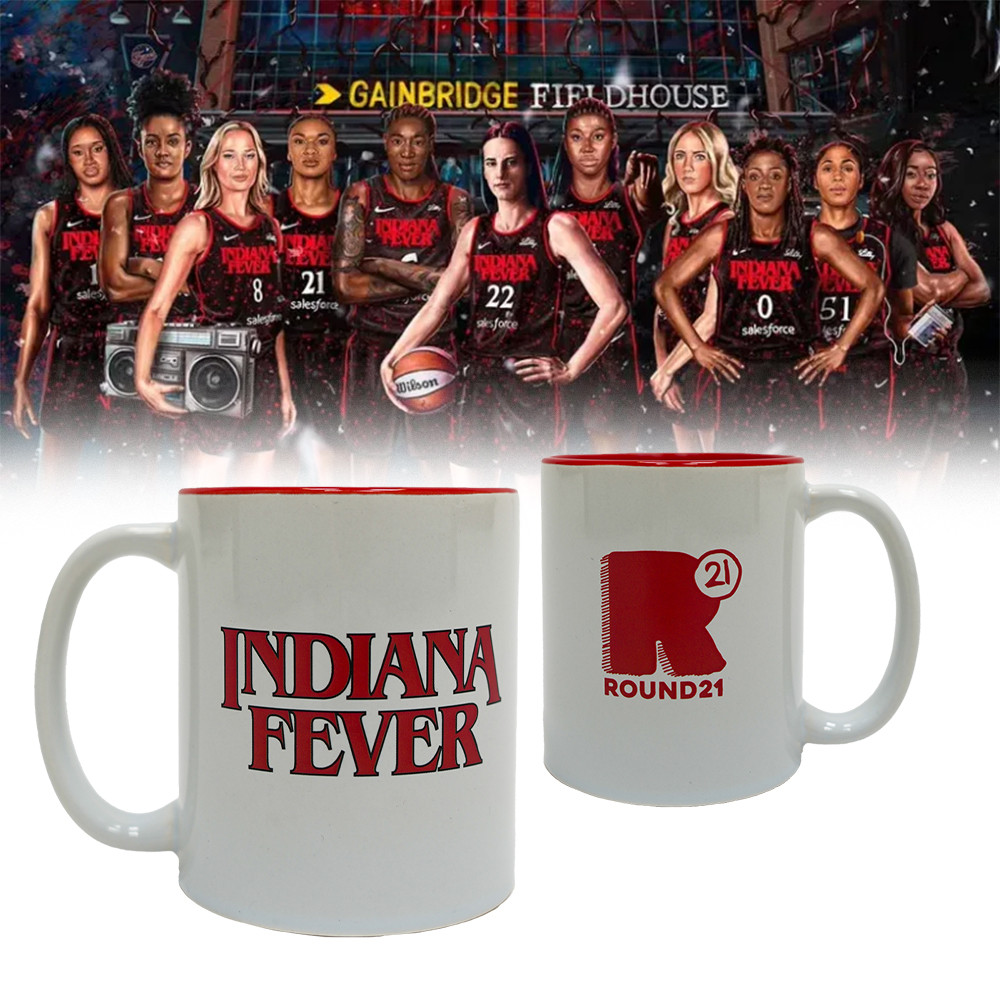 Indiana Fever Stranger Things Ceramic Mug Cool Gifts For Basketball Fans