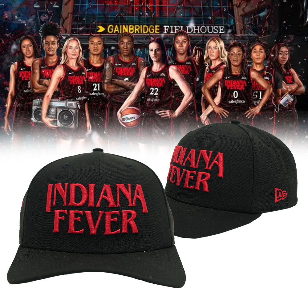 Indiana Fever Stranger Things Embroidered Hat Best Gifts For Basketball Fans