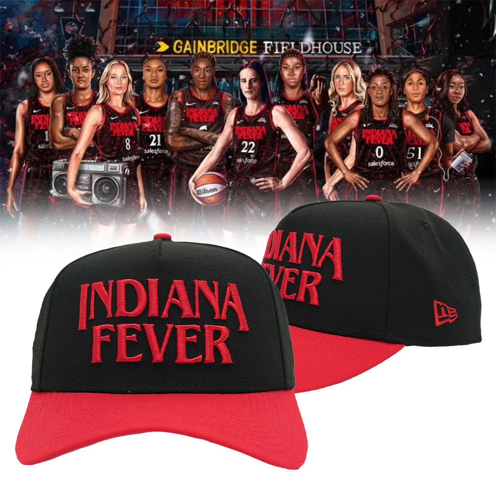 Indiana Fever Stranger Things Embroidered Hat Cool Gifts For Basketball Fans