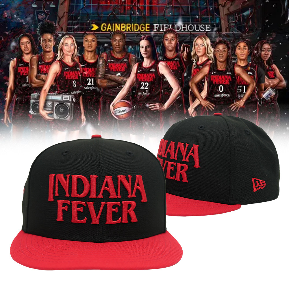Indiana Fever Stranger Things Embroidered Snapback Hat Best Gift For A Basketball Fan