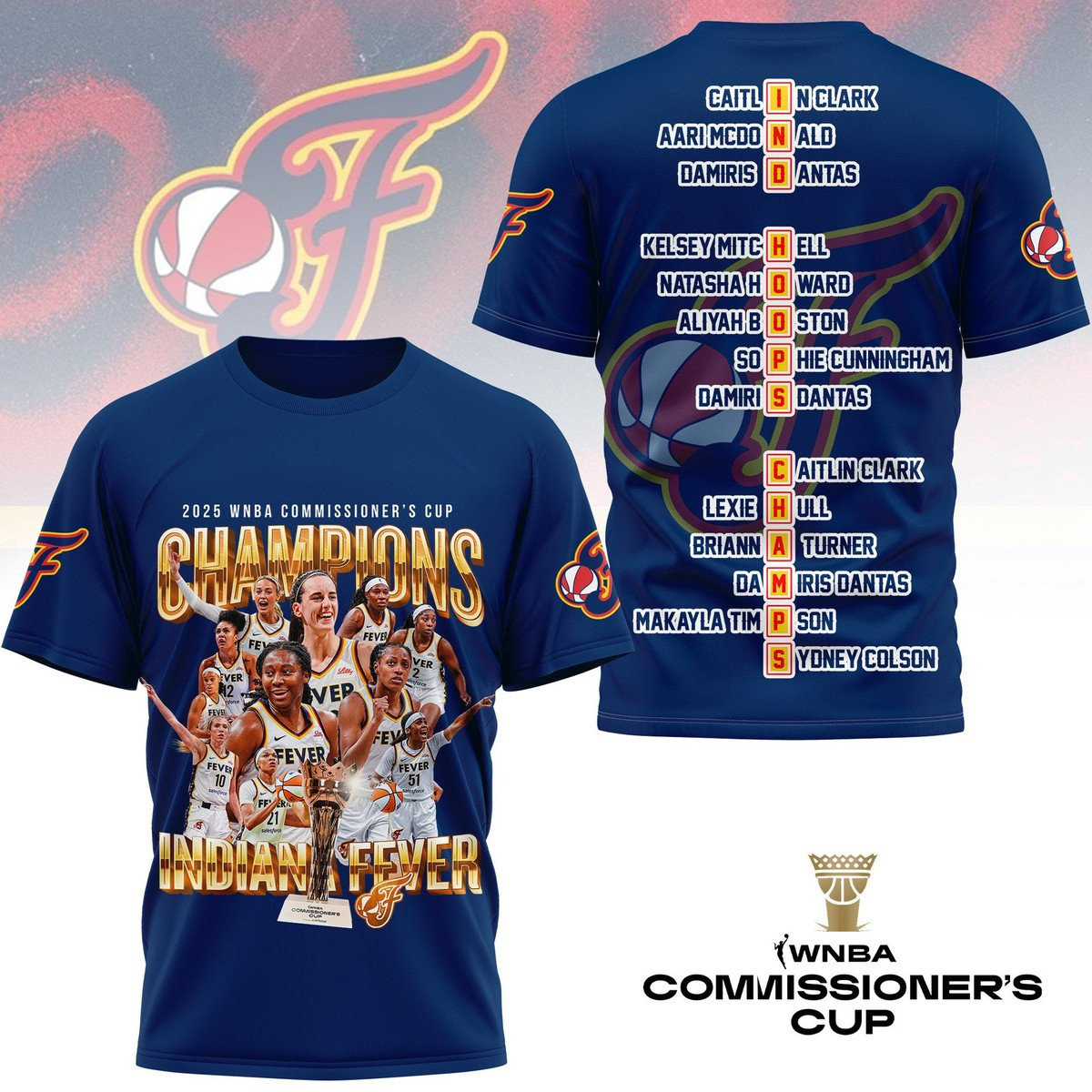 Indiana Fever WNBA Commissioners Cup Shirt 2025 Gift For Fans