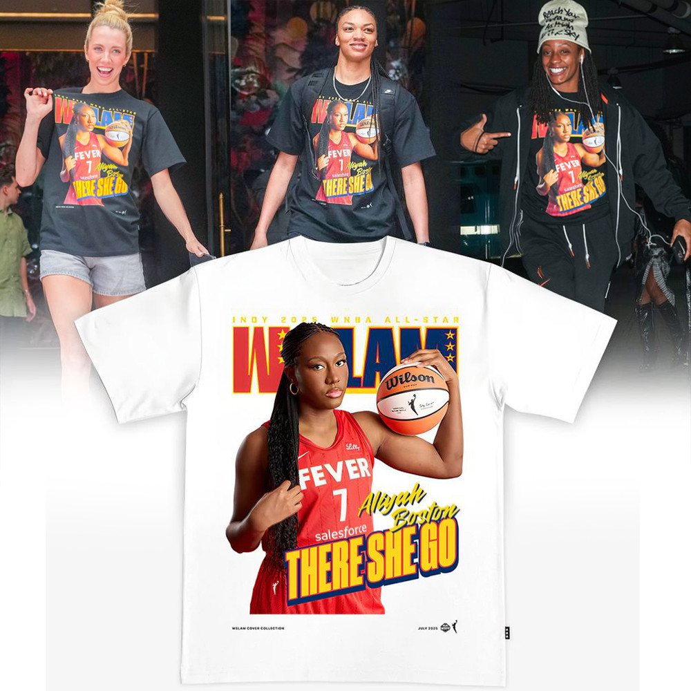Indiana Fever WSLAM Cover T-Shirt Aliyah Boston Merch Gifts For Fans