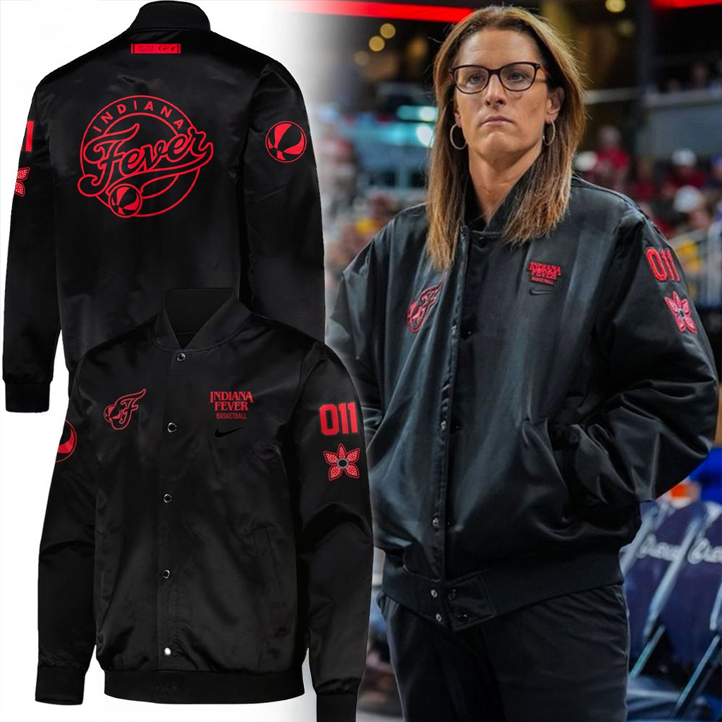 Indiana Fever X Coach Stephanie Stranger Things Jacket Gift For Basketball Lover