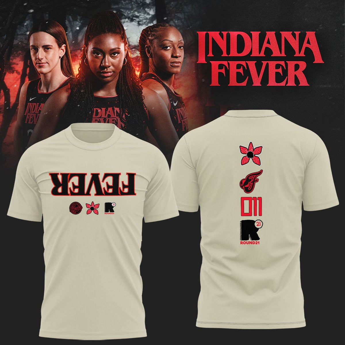 Indiana Fever X Stranger Things Rebel Swingman 2025 Shirt Fan Merch