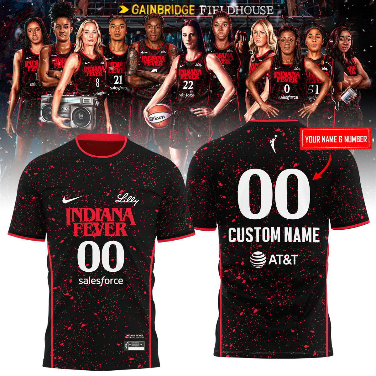 Indiana Fever X Stranger Things Rebel Swingman 2025 Shirt Merch Gift For Collectors