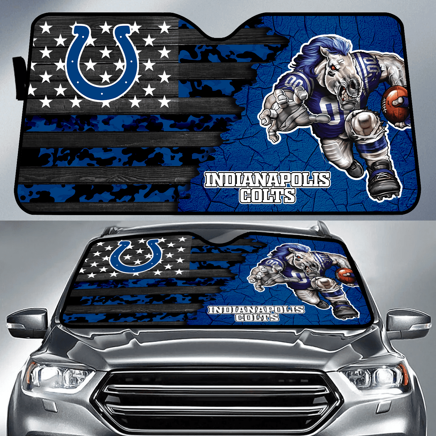 Indianapolis Colts X NFL Auto Sun Shade Unique Gifts For Football Lovers