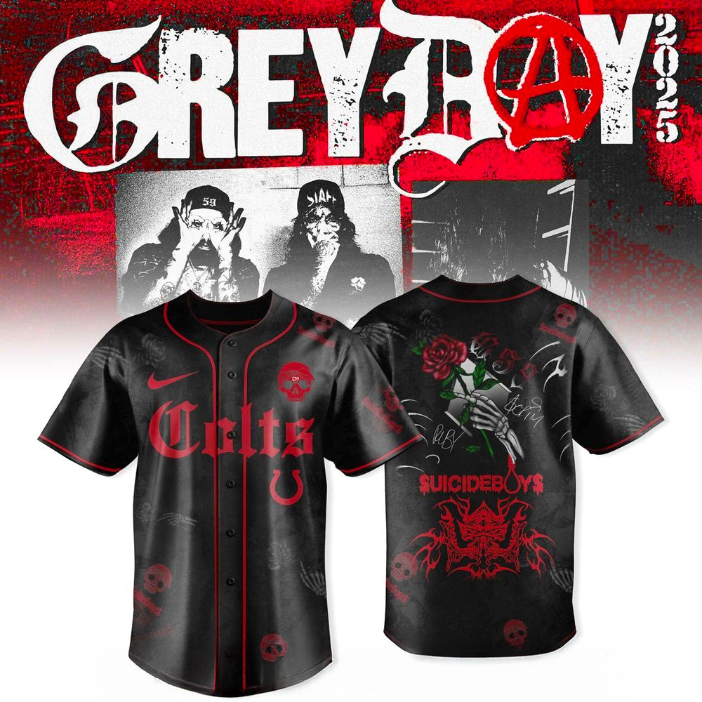 Indianapolis Colts X Uicideboy Greyday Tour Merch 2025 Jersey Colts Merch Best Gifts For Him