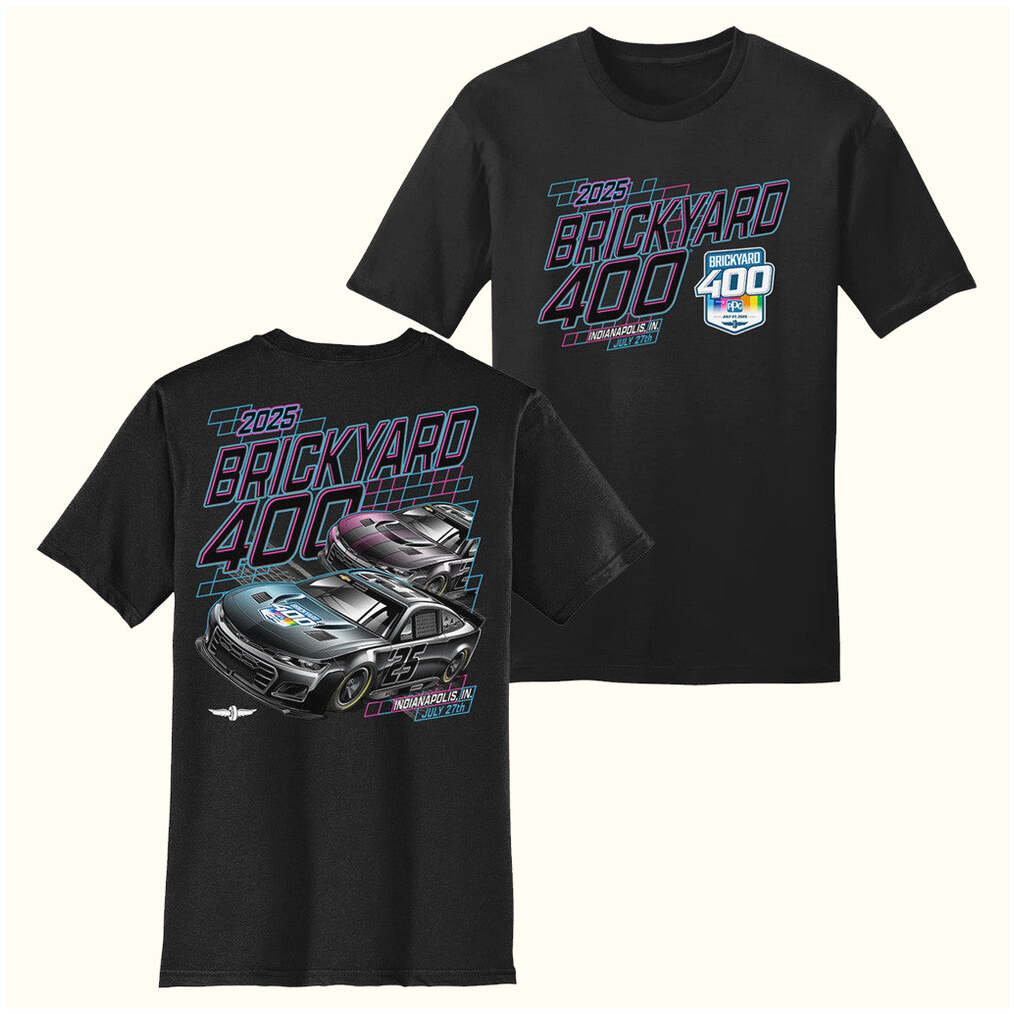 Indianapolis Motor Speedway Merch 2025 Brickyard 400 Ghost Car T-Shirt Good Gifts For Boyfriend