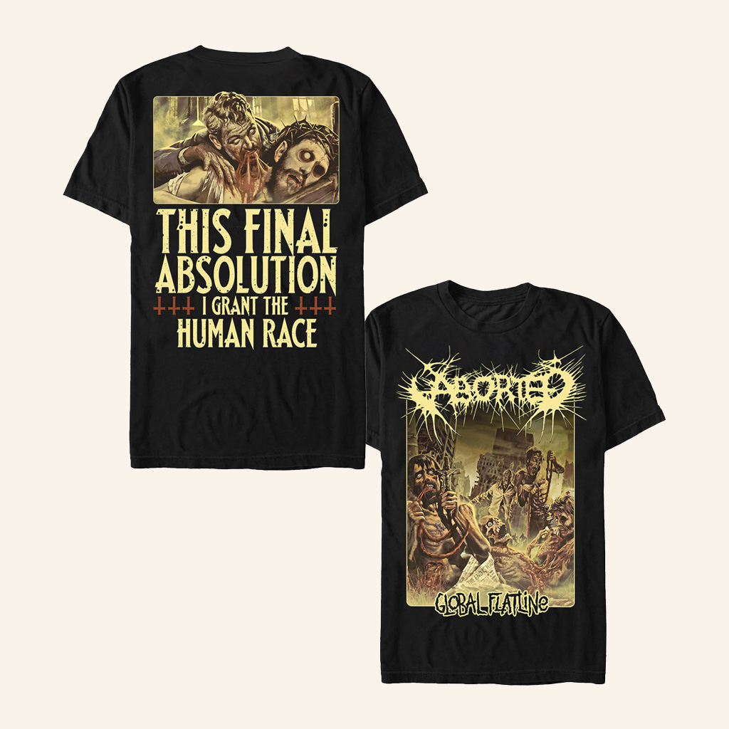 Indie Merch Aborted Global Flatline T-Shirt Gifts For Brother