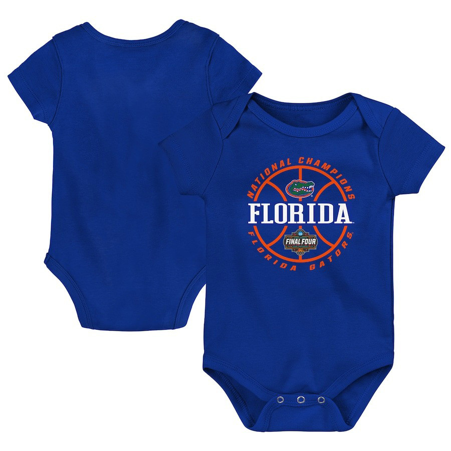Infant Royal Florida Gators 2025 NCAA Men's Basketball National Champions Bodysuit