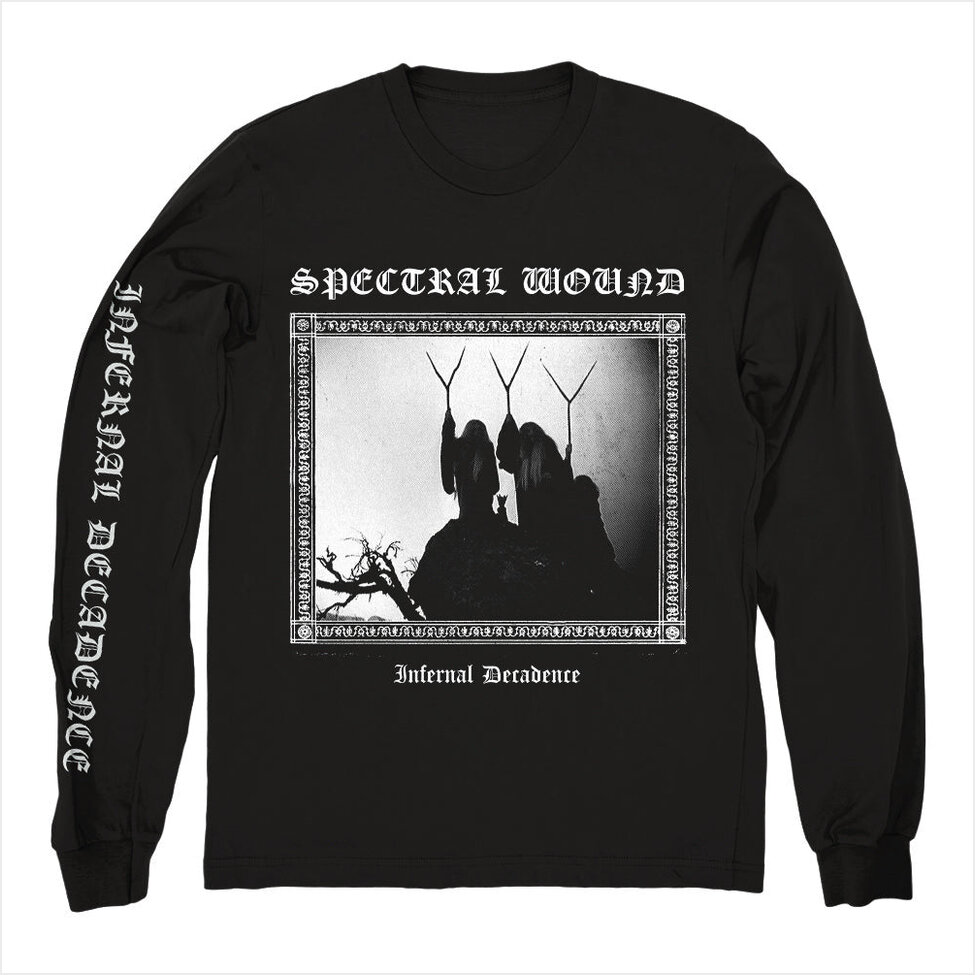 Infernal Decadence Long Sleeve Shirt Spectral Wound Merch Spectral Wound Shirt Dad Gifts For Father's Day 2024
