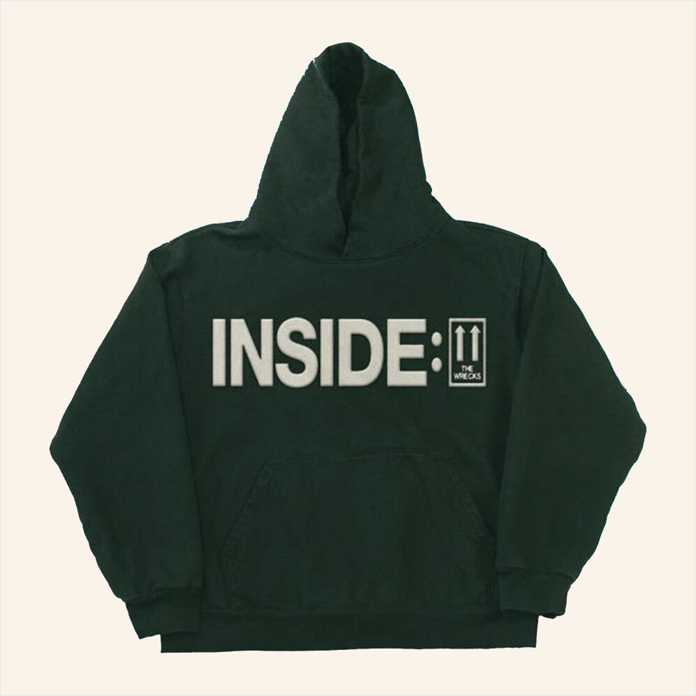 Inside Puff Print Hoodie We Are The Wrecks Merch BFF Birthday Gifts Ideas Christmas Presents