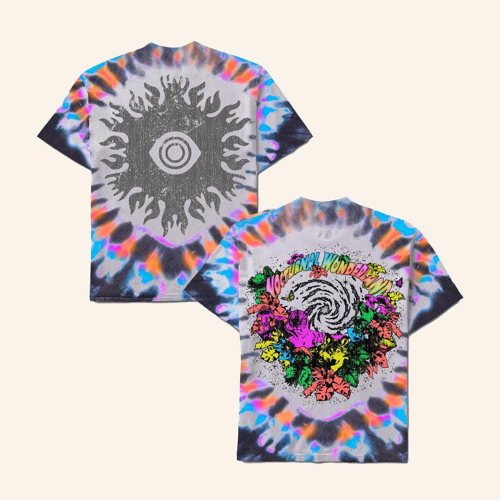 Insomniac Merch Nocturnal Wonderland Nocturnal World Tie Dye Shirt Best Birthday Gift For Husband