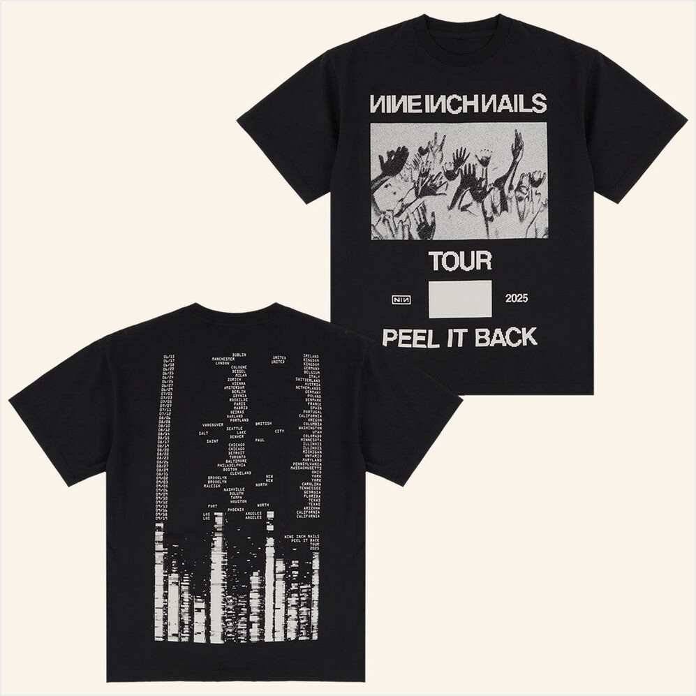 Inverted Crowd T-Shirt NIN Peel It Back Tour Merch Nine Inch Nails Merch Gifts For Best Friend