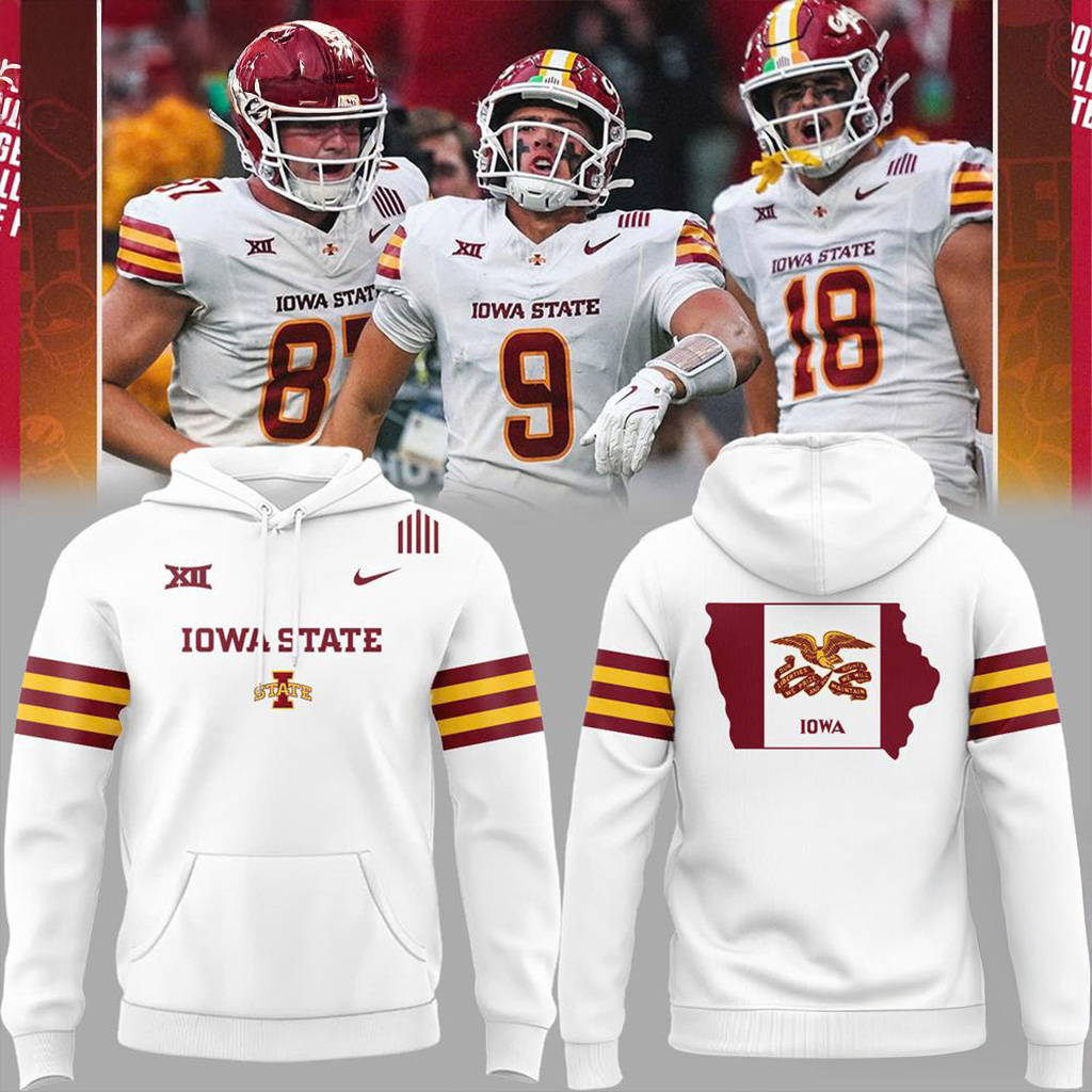 Iowa State Cyclones Flag Uniform 2025 Hoodie Unique Gifts For Football Fans