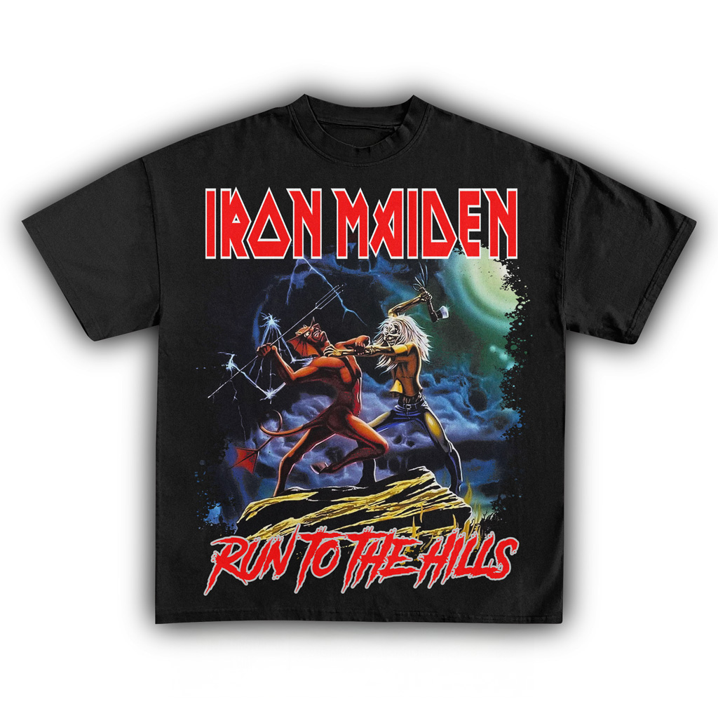 Iron Maiden Run To The Hills T-Shirt Iron Maiden Merch Christmas Gifts For Husband