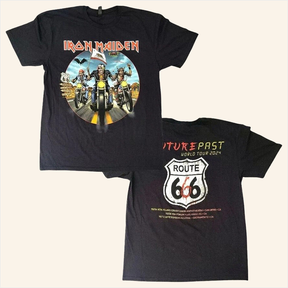 Iron Maiden The Future Past Tour California T-Shirt Gifts For Music Fans Best Friend Gifts