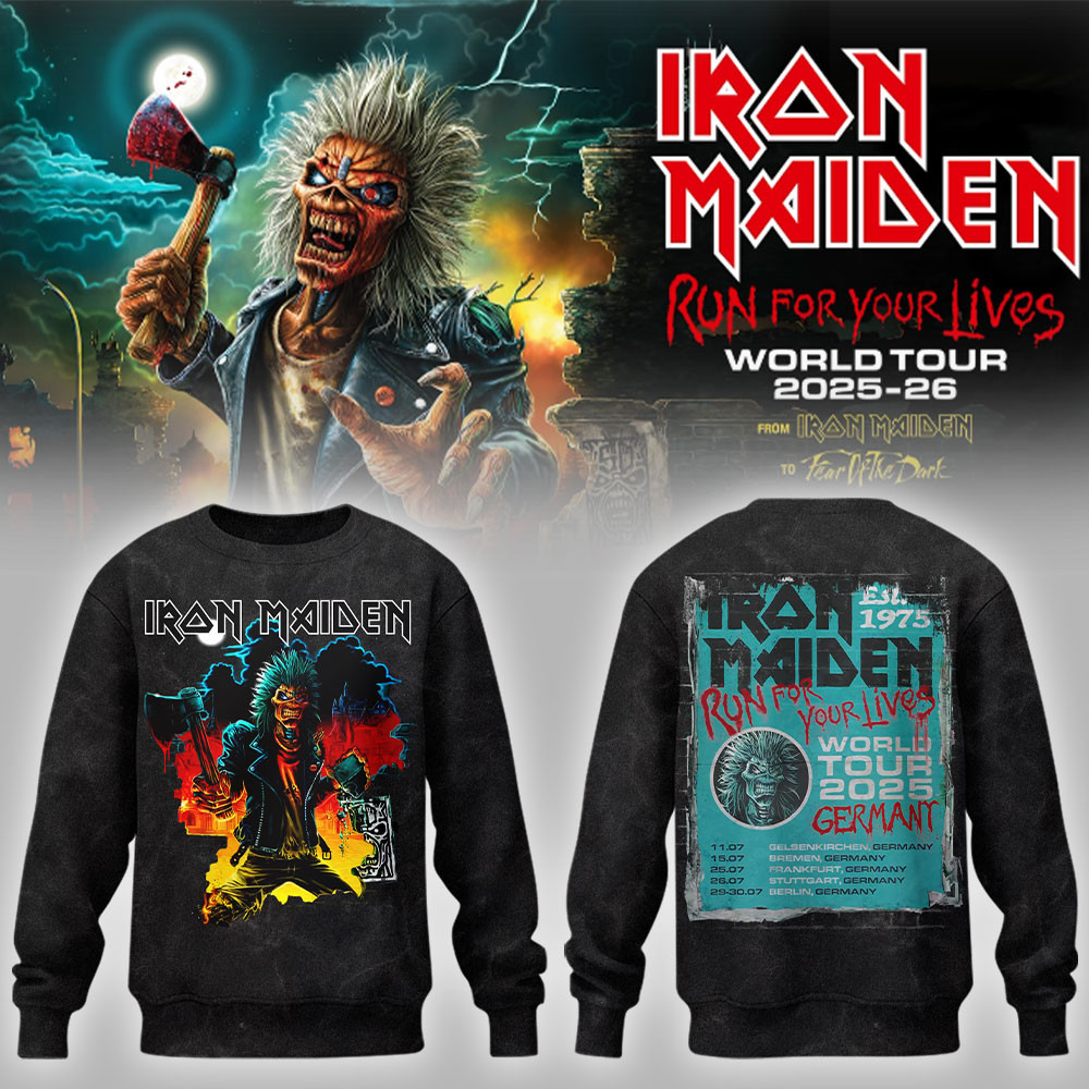 Iron Maiden The Germany Regional Tour Sweatshirt Fan Merch