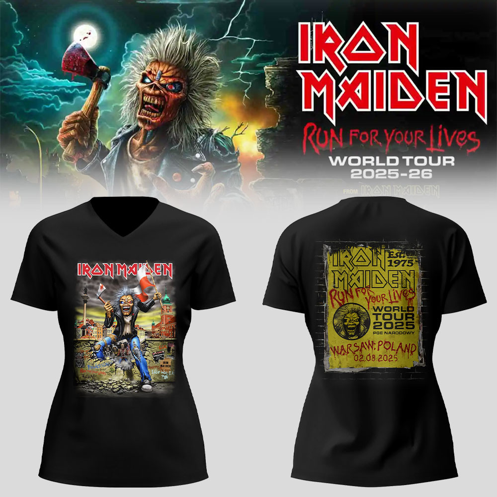 Iron Maiden The Warsaw Event Tshirt Fan Merch
