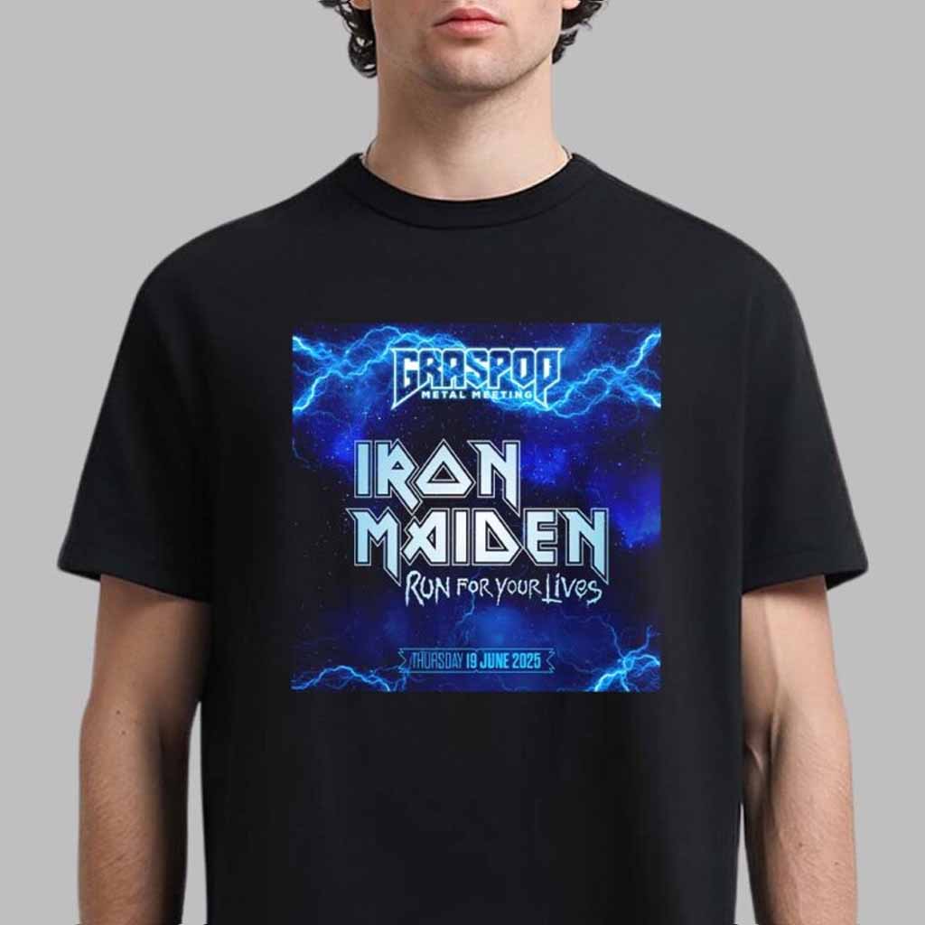 Iron Maiden Tour Merch 2025 Run For Your Lives Graspop Metal Meeting Shirt Gift For Fans