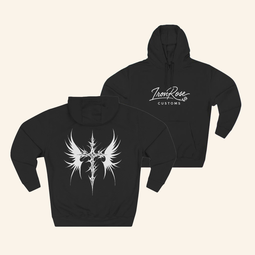 Ironrose Customs Merch Wings Of Steel Hoodie Unique Gifts For Husband