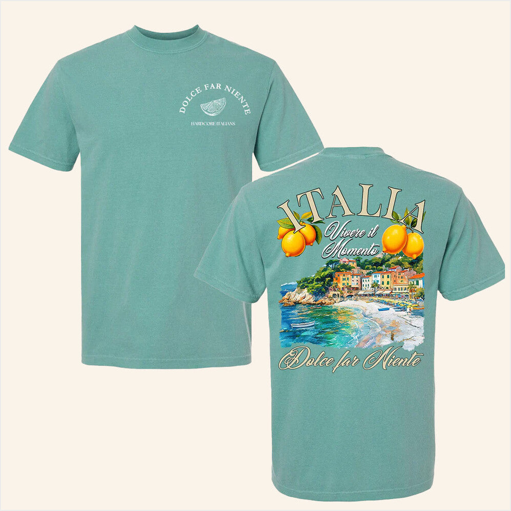Italia Dolce Far Niente T-Shirt Hardcoreitalians Merch Unique Birthday Gifts For Boyfriend