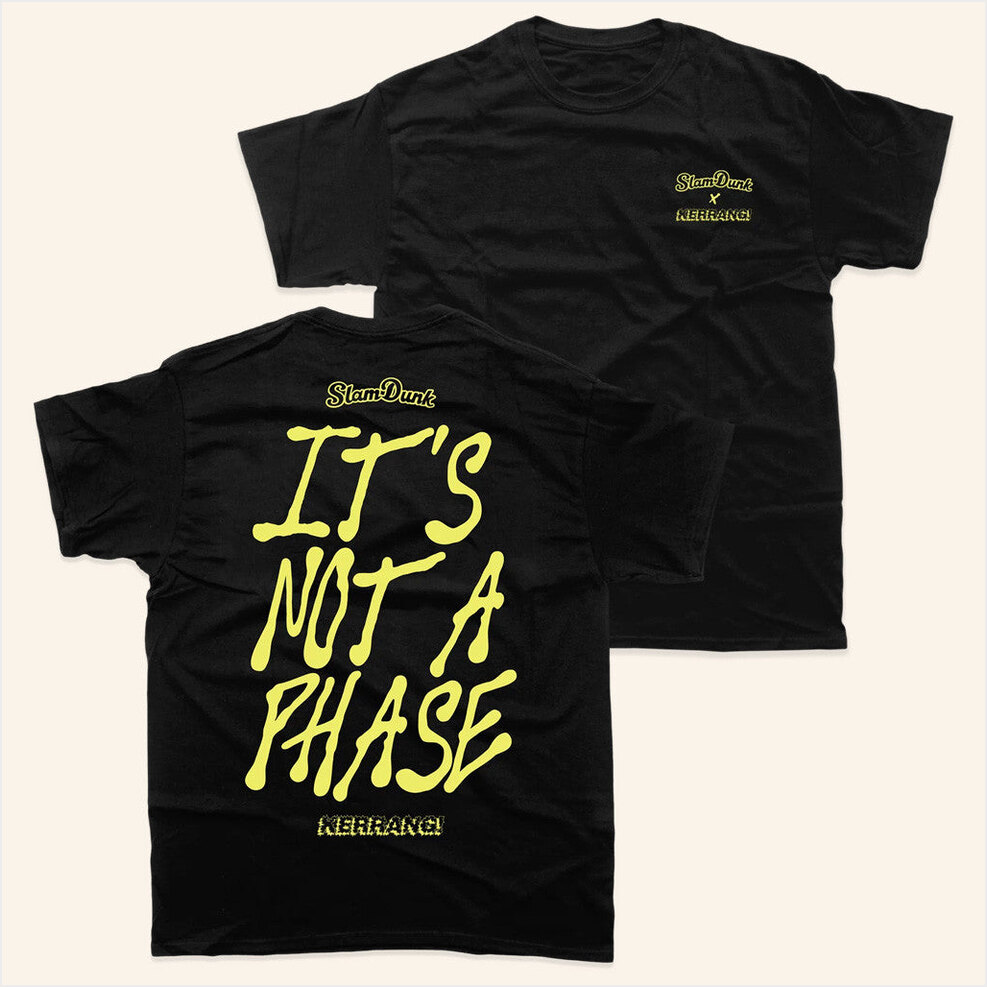 Its Not A Phase Black T-Shirt Kerrang Merch Meaningful Birthday Gifts For Best Friend