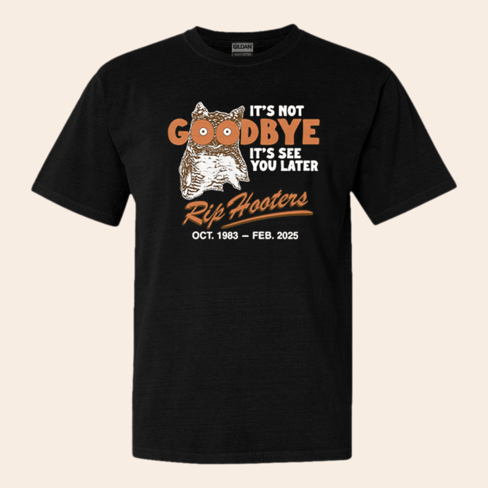 Its Not Goodbye Its See You Later RIP Hooters T-Shirt Funny Shirt Father's Day Gifts For Best Friend