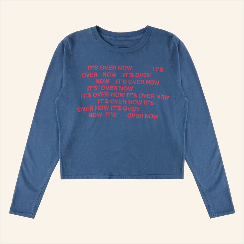 It's Over Now Long Sleeve T-Shirt Billie Eilish Merch BFF Birthday Gifts Ideas