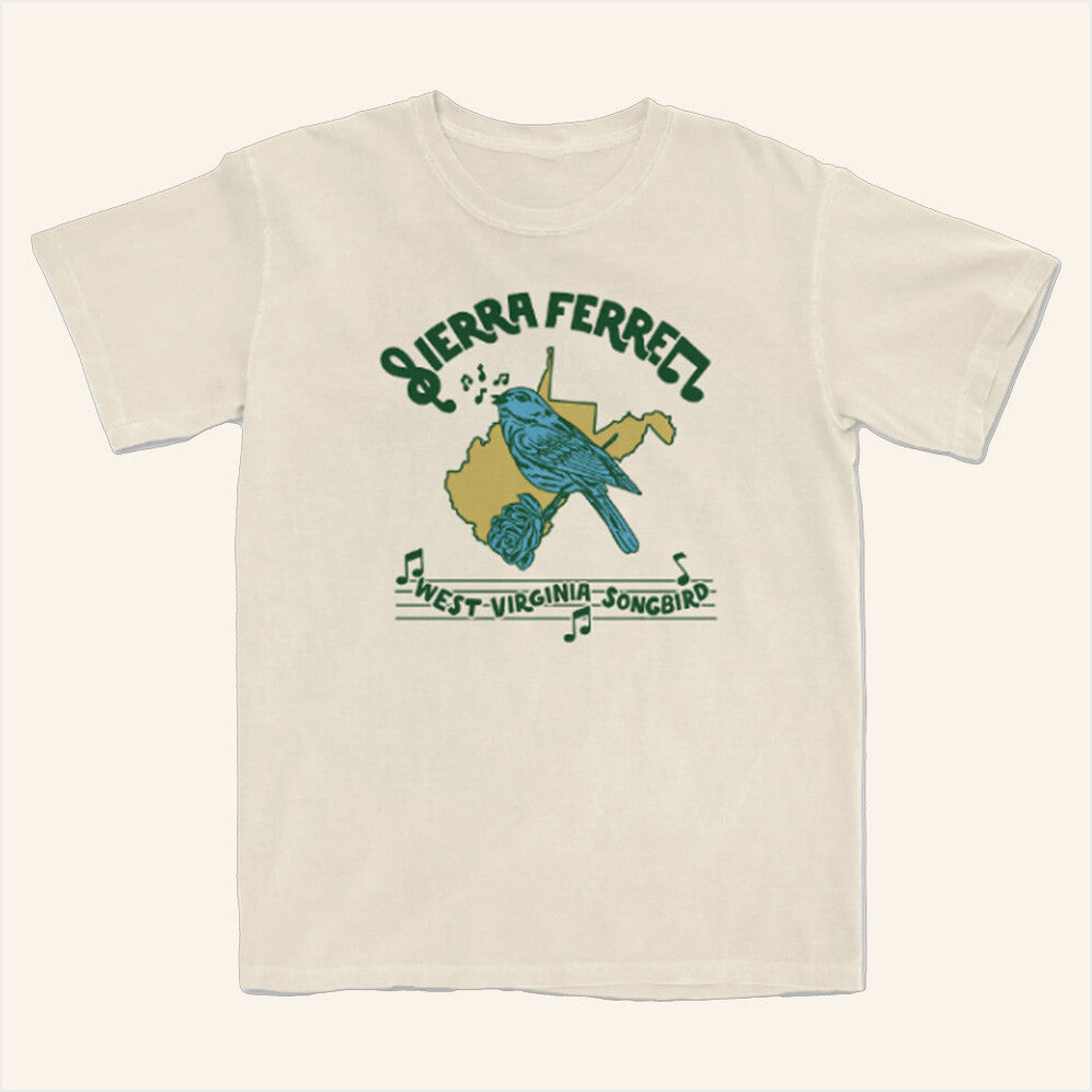 Ivory Songbird T-Shirt Sierra Ferrell Merch BFF Birthday Gifts Christmas Presents