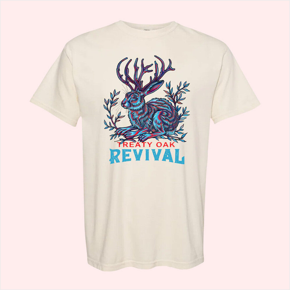Jack Rabbit T-Shirt Treaty Oak Revival Merch Gift Ideas For Son Birthday Gifts For Besties