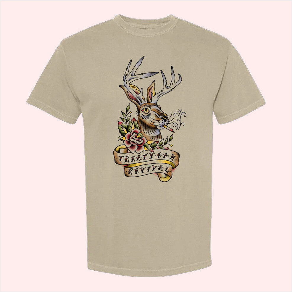 Jackalope Smoke T-Shirt Treaty Oak Revival Merch Birthday Gift Ideas Christmas Presents