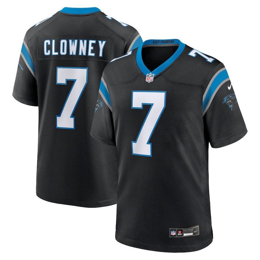 Jadeveon Clowney 7 Carolina Panthers Game Men Jersey - Black - JSDV535