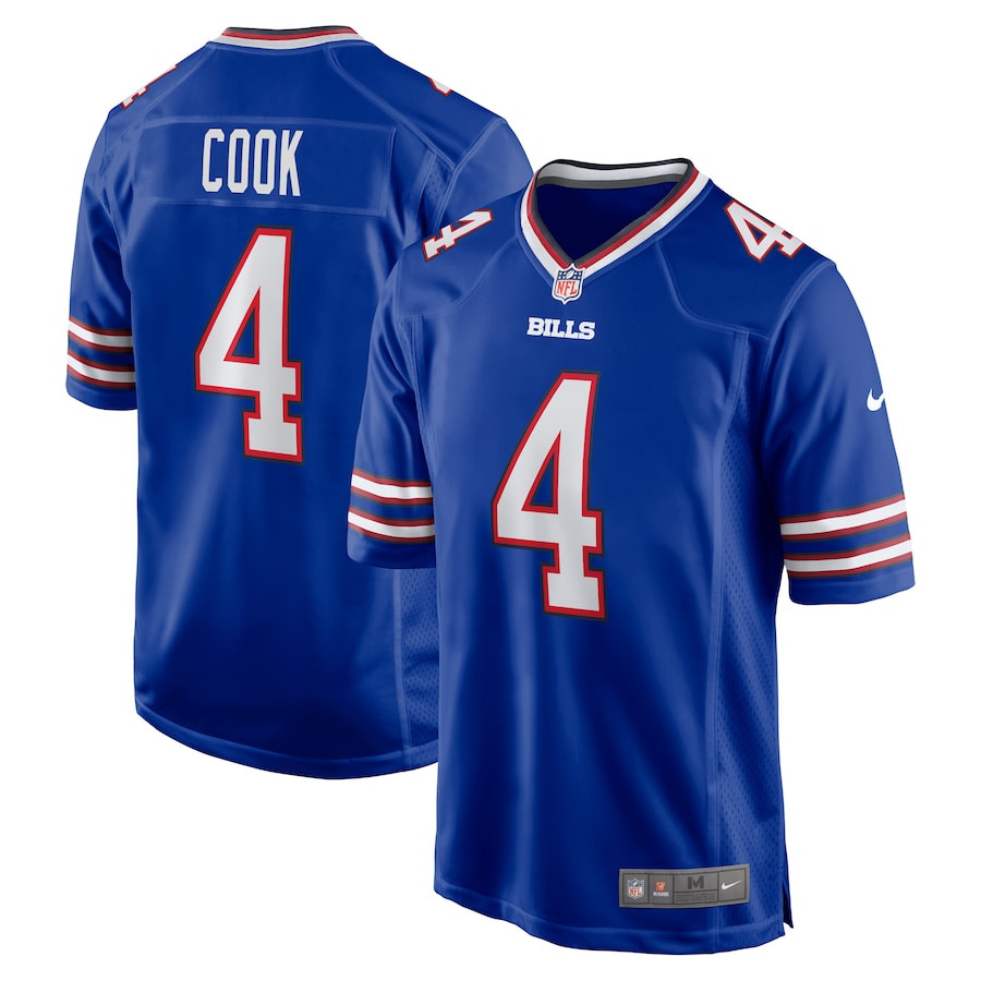 James Cook 4 Buffalo Bills Men Game Jersey - Royal - JS740
