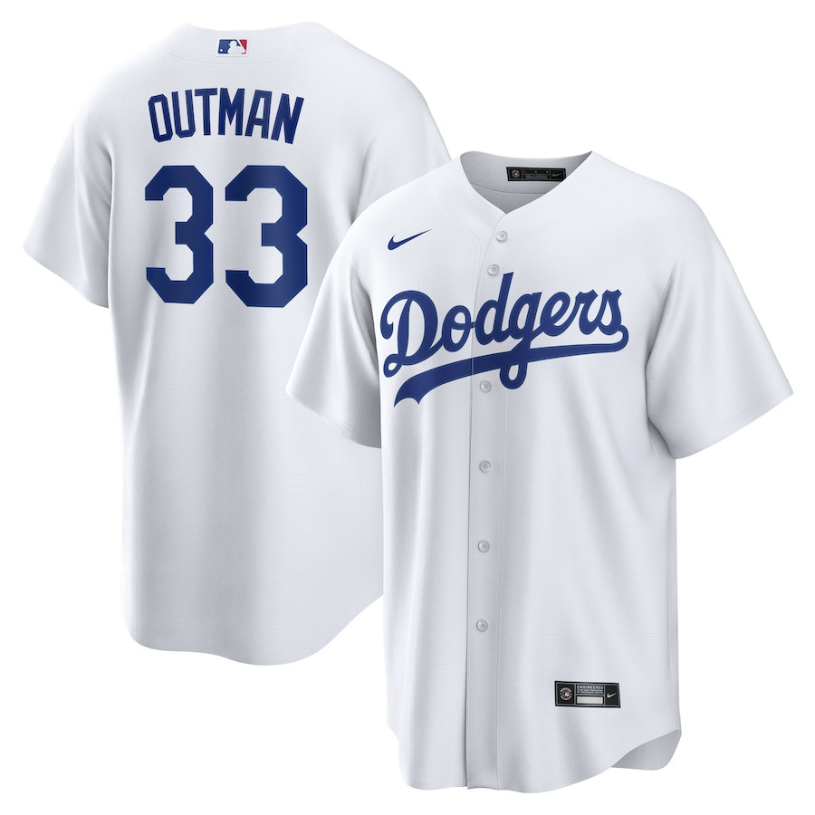James Outman 33 Los Angeles Dodgers Men Jersey - White - JS541