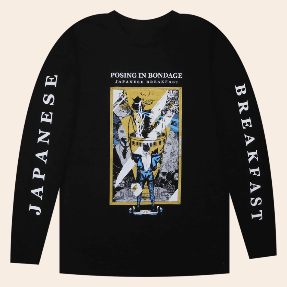 Japanese Breakfast Posing In Bondage Black Long Sleeve T-Shirt Japanese Breakfast Merch