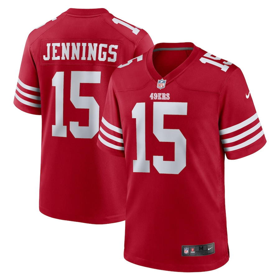 Jauan Jennings 15 San Francisco 49ers Game Men Jersey - Scarlet - JSDV516