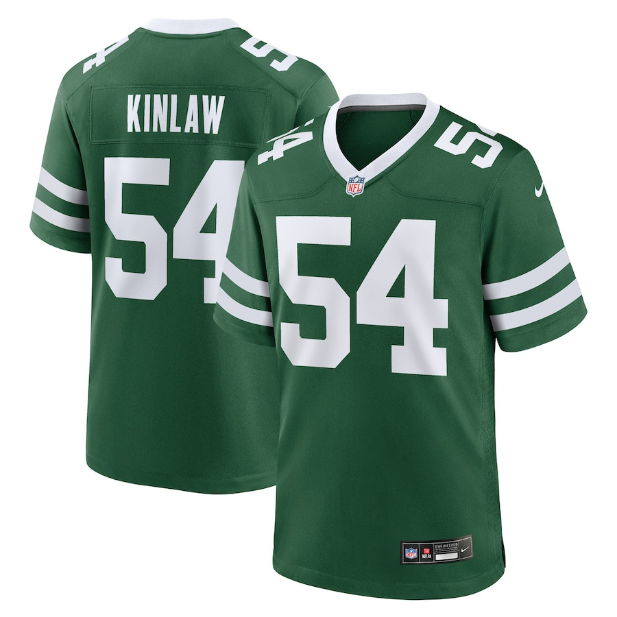 Javon Kinlaw 54 New York Jets Team Game Men Jersey - Legacy Green - JSDV639