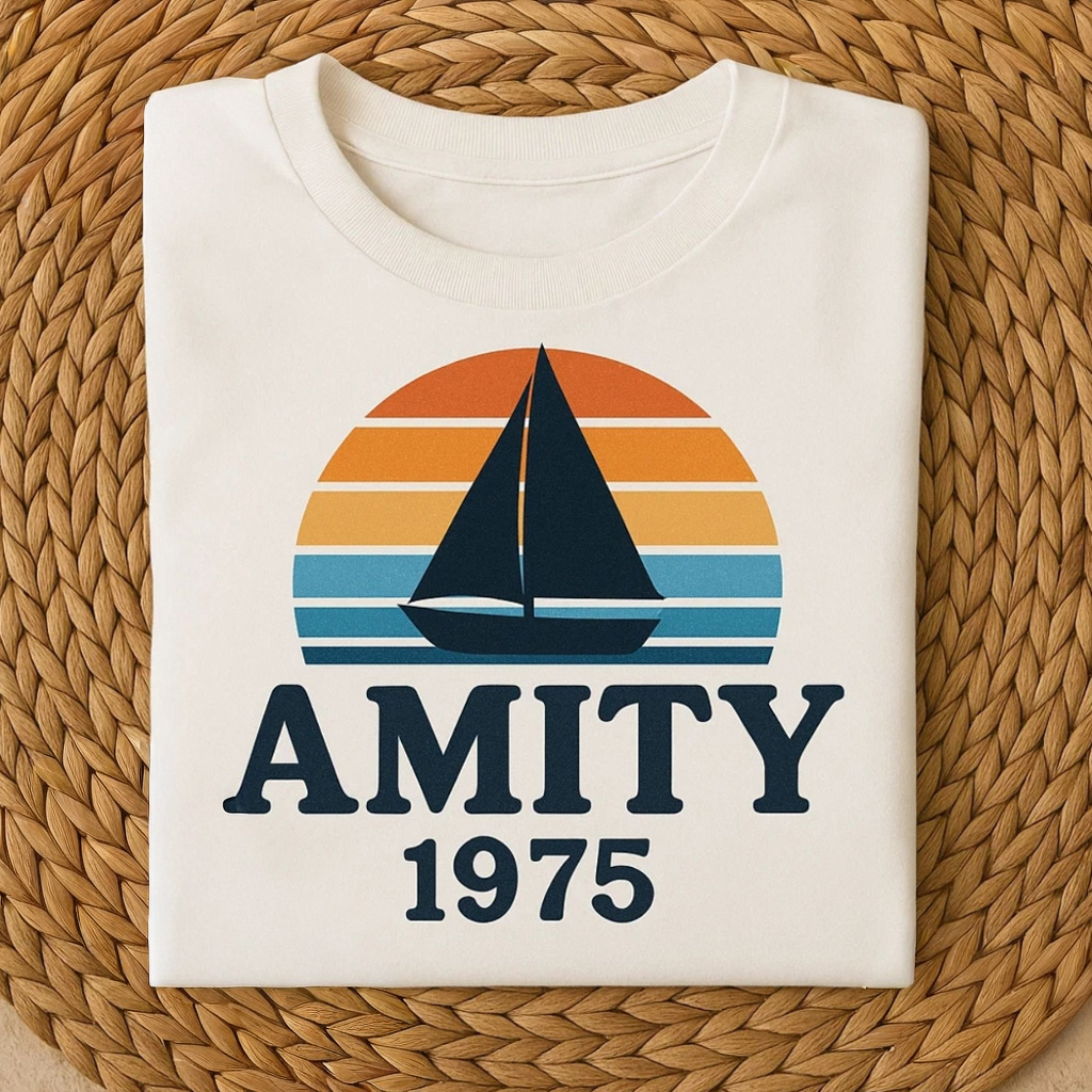 Jaws Amity 1975 Shirt Birthday Gift Ideas For Husband
