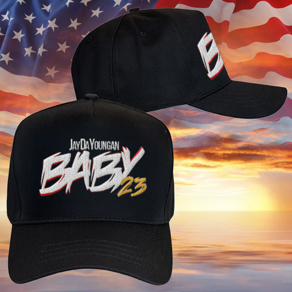 JayDaYoungan Baby 23 Black Embroidered Hat Gifts For Music Fans