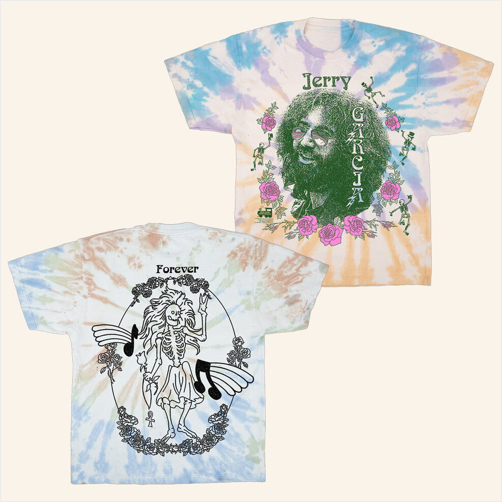 Jerry Garcia Rosebud Tie Dye T-Shirt Online Ceramics Merch Birthday Gifts For Brother