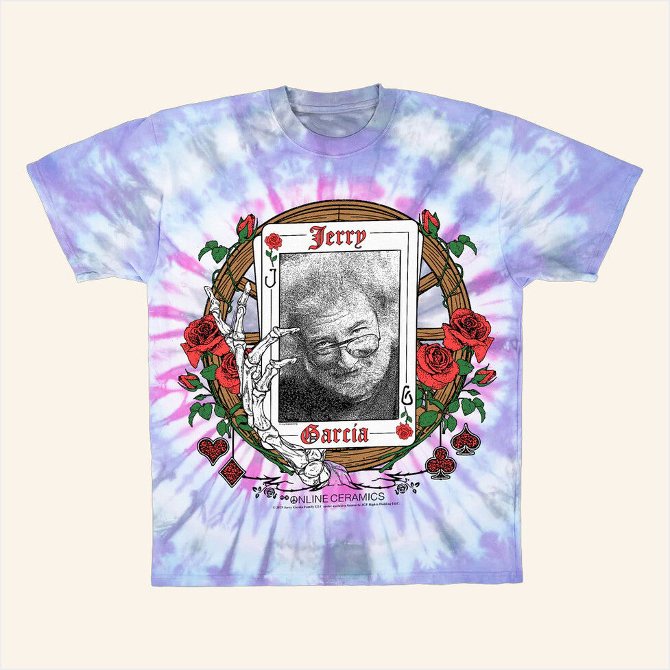 Jerry Garcia The Wheel Tie Dye T-Shirt Online Ceramics Merch Birthday Gifts For Girlfriend