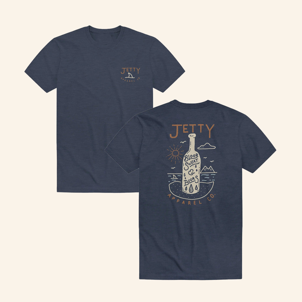 Jetty Life Merch Blood Sweat And Beers Shirt Unique Gifts For Husband