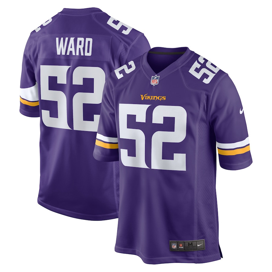 Jihad Ward 52 Minnesota Vikings Team Game Men Jersey - Purple - JSDV614