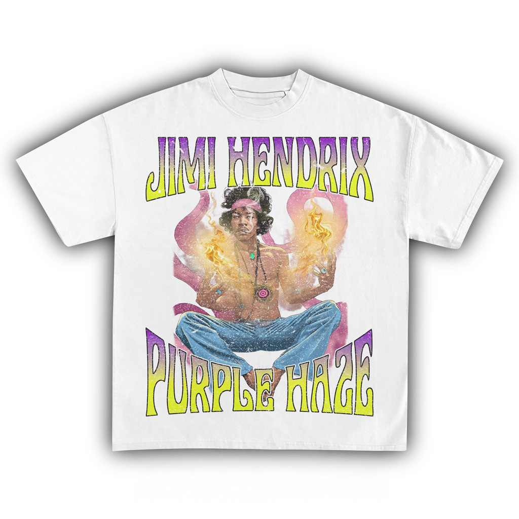 Jimi Hendrix Purple Haze T-Shirt Fan Merch Christmas Gifts For Friends